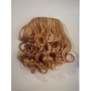 Haarstuk Clip-in Half Wig - 25CM Krul Honey Blonde