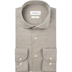 Profuomo - Travel Shirt - Overhemd - Grijs - Katoen