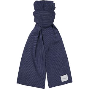 Profuomo Sjaal Wol Donkerblauw