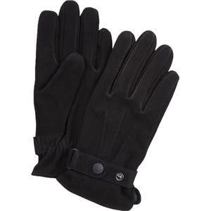Profuomo - Handschoenen Zwart Nubuck Leer - Heren - Maat 9.5 -