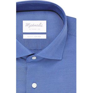 Michaelis - Oxford Overhemd - Royal Blue - 100% Katoen - Strijkvrij
