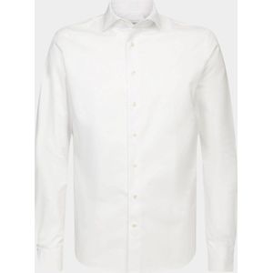 Profuomo - Slim Fit - Heren Overhemd - Wit - Twill