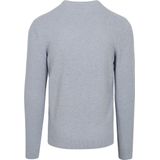 Profuomo Gemêleerde Trui Lichtblauw