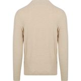 Profuomo Trui - Ecru - Effen - Ronde Halslijn