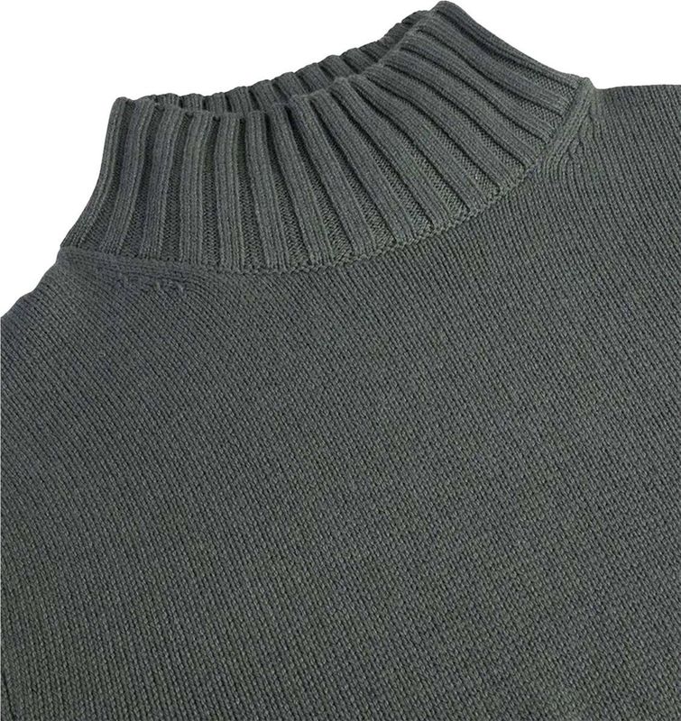 Profuomo - Grijze Merinowollen Coltrui - Heren - Wol