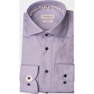 Profuomo - Business Hemd - Blauw - Katoen/Elastaan