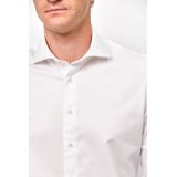 Profuomo - Slim Fit - Heren Overhemd - Wit - Jersey