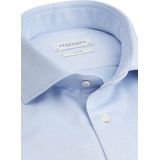 Profuomo - Knitted Overhemd - Lichtblauw - Slim-fit - Katoen - Lange Mouw