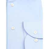 Profuomo - Knitted Overhemd - Lichtblauw - Slim-fit - Katoen - Lange Mouw