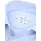 Profuomo - Knitted Overhemd - Lichtblauw - Slim-fit - Katoen - Lange Mouw