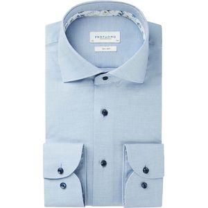 Profuomo - Slim Fit Overhemd - Wit - Twill - Extra Lange Mouwen