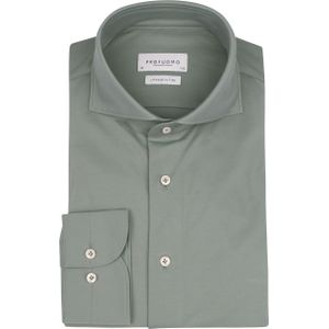 Profuomo - Japanese Knitted Overhemd - Groen - Katoen