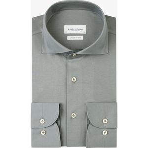 Profuomo - Japanese Knitted - Overhemd - Groen - Heren - Formeel