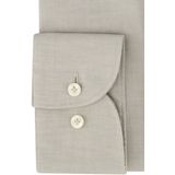 Profuomo - Slim Fit Overhemd - Groen - Dobby - Lange Mouwen