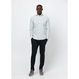 Profuomo Slim Fit Strijkvrij Overhemd Lichtgroen