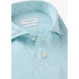 Profuomo - Overhemd - Blauw - 100% Linnen - Slim Fit