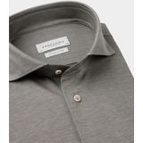 Profuomo - Business Overhemd - Groen - Katoen/Polyester - Lange Mouwen