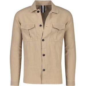 Profuomo - Overshirt - Beige - Linnen - Normale Fit