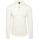 Profuomo - Poloshirt - Ecru - Lange Mouw - 100% Katoen