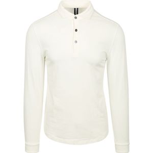 Profuomo - Poloshirt - Ecru - Lange Mouw - 100% Katoen