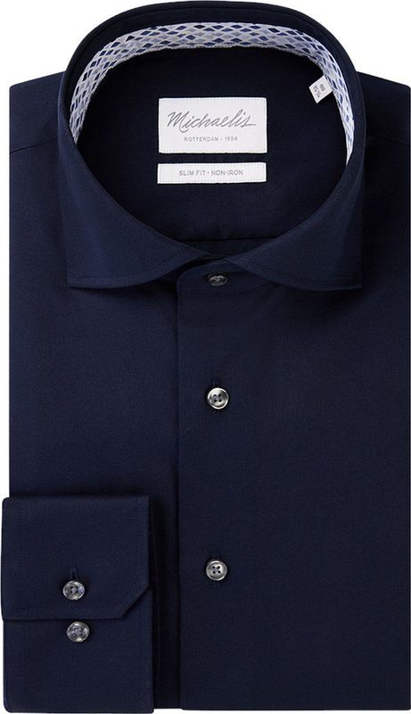 Michaelis Slim Fit Overhemd Marine