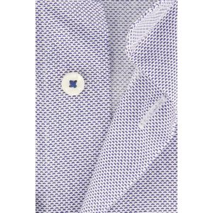 Michaelis - Overhemd - Blauw - Katoen - Strijkvrij