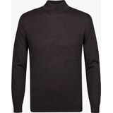 Profuomo - Slim Fit Trui - Bruin - Wol - Turtleneck