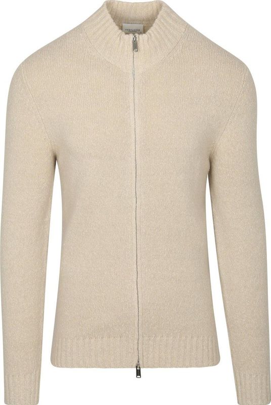 Profuomo Vest Boiled Wol Ecru