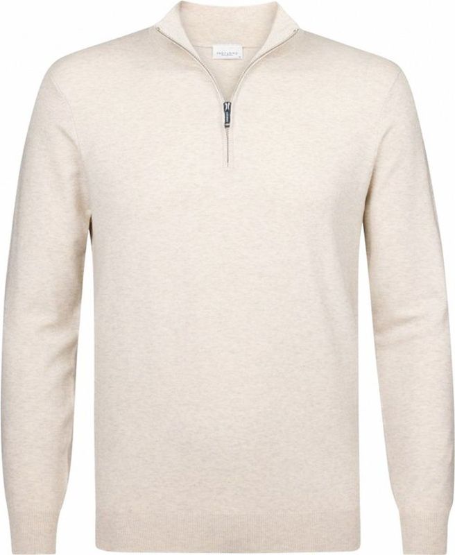 Profuomo - Pullover - Beige - 100% Katoen