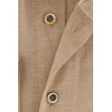 Profuomo - Slim Fit - Overhemd - Beige - 100% Katoen - Strijkvriendelijk