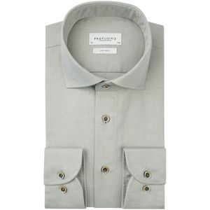 Profuomo Twill Hemd Grün - Größe 40