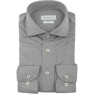 Profuomo slim fit heren overhemd, jersey, groen