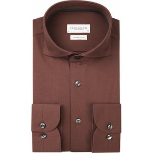Profuomo Japanese Knitted Overhemd Brique