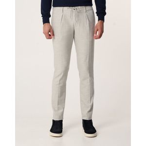 Profuomo - Chino - Lichtgrijs - Stretchstof - Steekzakken