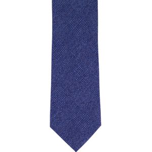 Blauwe zijde Profuomo stropdas