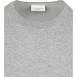 Profuomo Luxury Trui ronde hals lichtgrijs, Effen