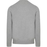 Profuomo Luxury Trui ronde hals lichtgrijs, Effen