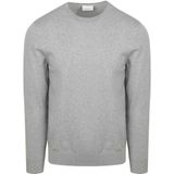 Profuomo Luxury Trui ronde hals lichtgrijs, Effen