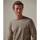 Profuomo - Luxury Basic Trui - Diepblauw - Materiaalblend