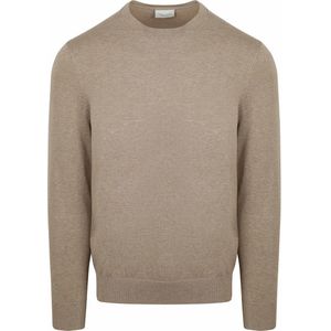 Profuomo - Luxury Basic Trui - Diepblauw - Materiaalblend