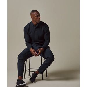 Profuomo Longsleeve Poloshirt Luxury Basic Navy