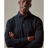 Profuomo Onepiece Trui Heren - Donkerblauw, Casual Polo Stijl