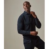 Profuomo Onepiece Trui Heren - Donkerblauw, Casual Polo Stijl