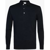 Profuomo Onepiece Trui Heren - Donkerblauw, Casual Polo Stijl
