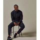 Profuomo Onepiece Trui Heren - Donkerblauw, Casual Polo Stijl