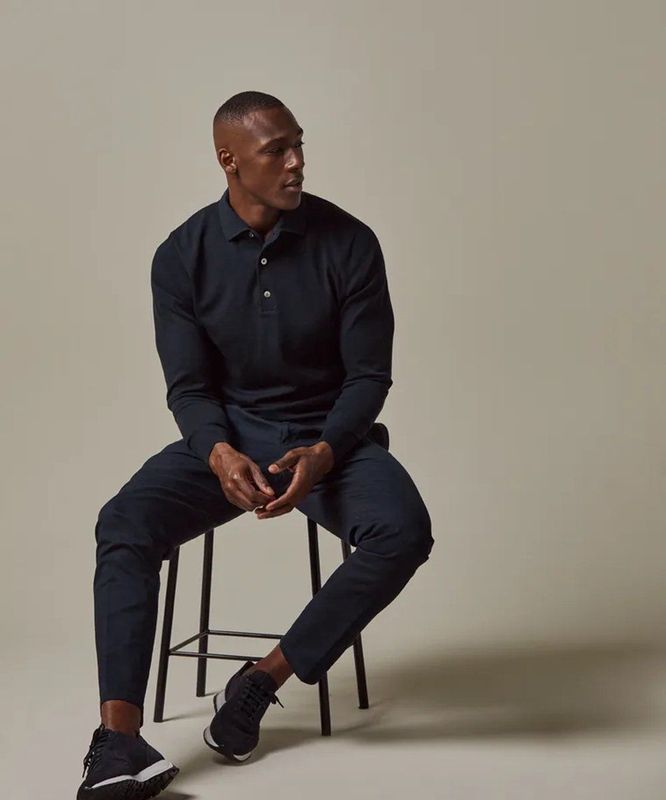 Profuomo Onepiece Trui Heren - Donkerblauw, Casual Polo Stijl