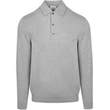 Profuomo Longsleeve Poloshirt Luxury Basic Grijs