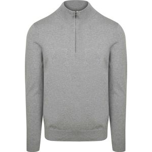 Profuomo Half Zip Pullover Luxury Grijs