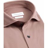 Profuomo Roze Knitted Overhemd met Lange Mouwen