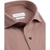 Profuomo Roze Knitted Overhemd met Lange Mouwen